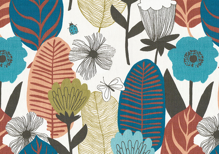 Blooma, Chocolate - Made to Measure Curtains - Image 8